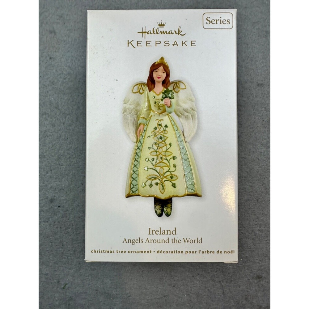 Hallmark Keepsake Ornament 2011 Ireland Angels Around the World #1 1st Green